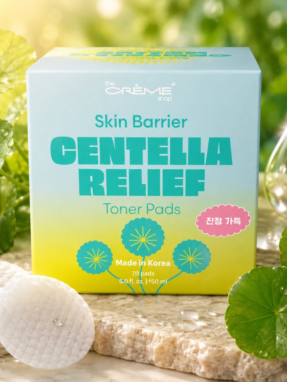 The Crème Shop Skin Barrier Centella Relief Toner Pads